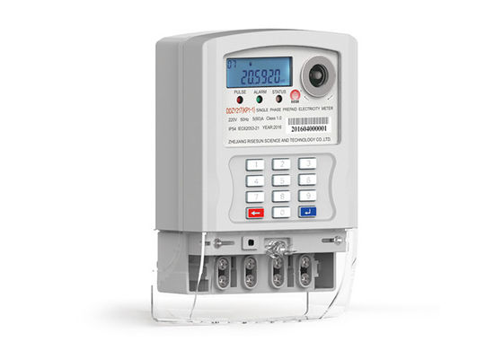 키패드와 IEC 62055 31 단일 상 디지털 에너지 계량기 전기 계량기